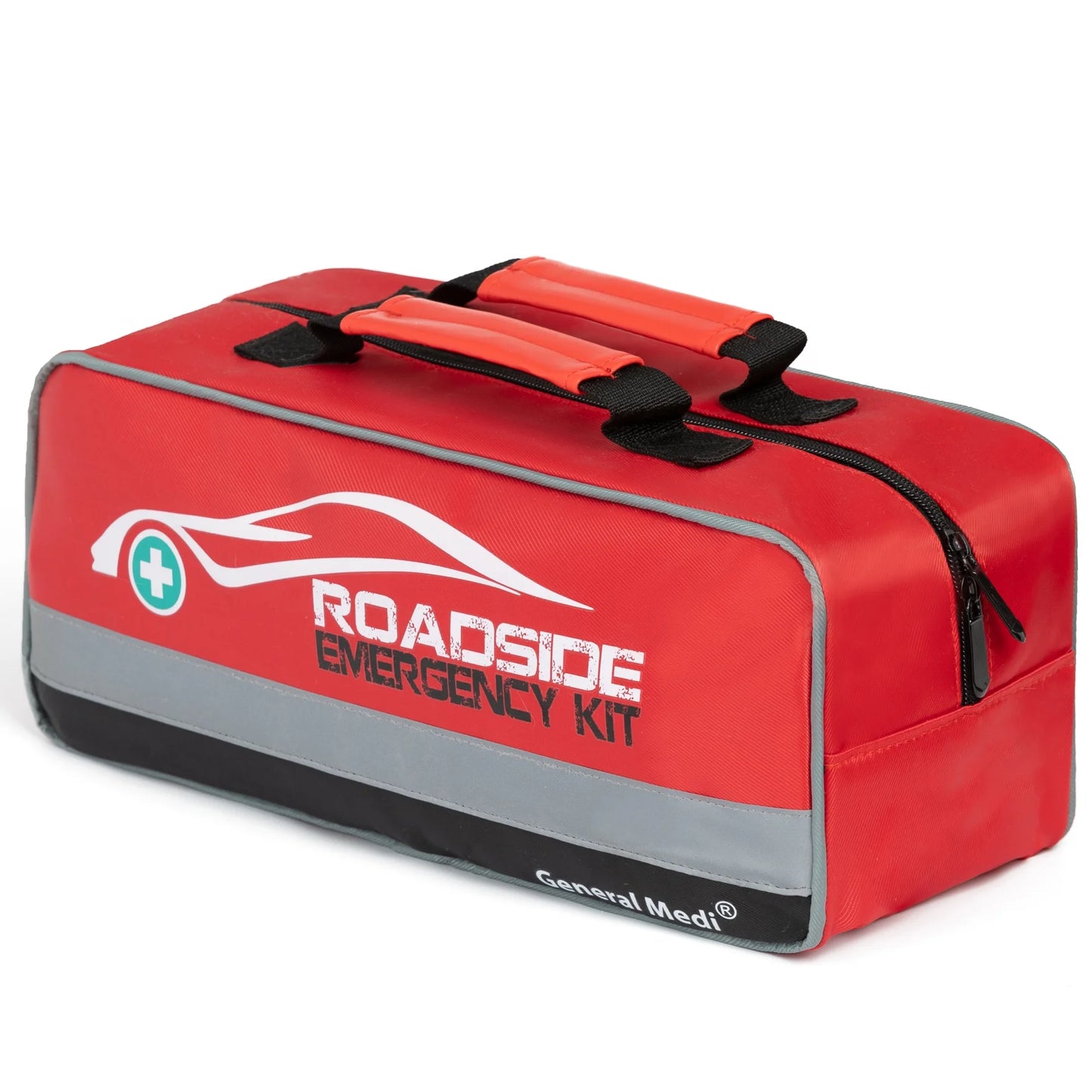 127-Piece Emergency Roadside Kit with Jumper Cables, Tow Rope, Mini First Aid Kit & Safety Tools