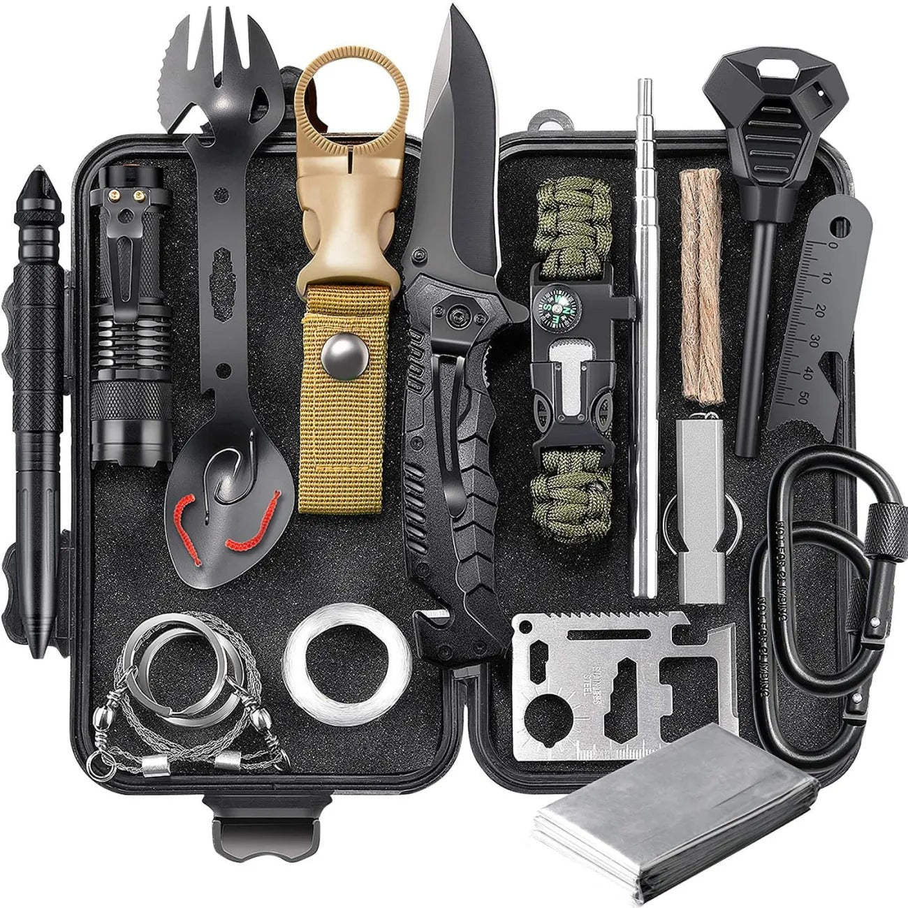 Outdoor Survival Kit – Wilderness Emergency Tool Set for Camping, Hiking, and Preparedness