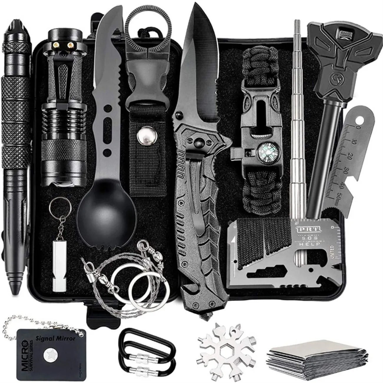 Outdoor Survival Kit – Wilderness Emergency Tool Set for Camping, Hiking, and Preparedness