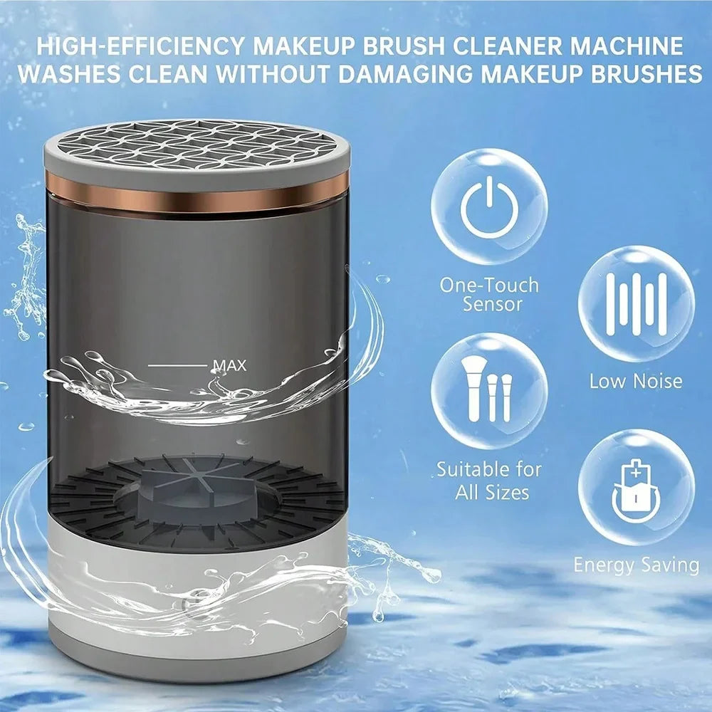 Electric Makeup Brush Cleaning Kit – Automatic, Fast & USB Powered