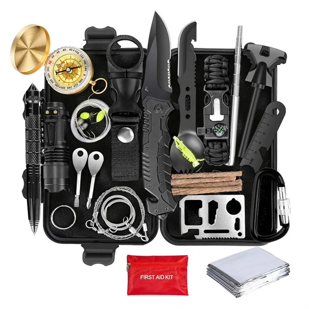 Outdoor Survival Kit – Wilderness Emergency Tool Set for Camping, Hiking, and Preparedness