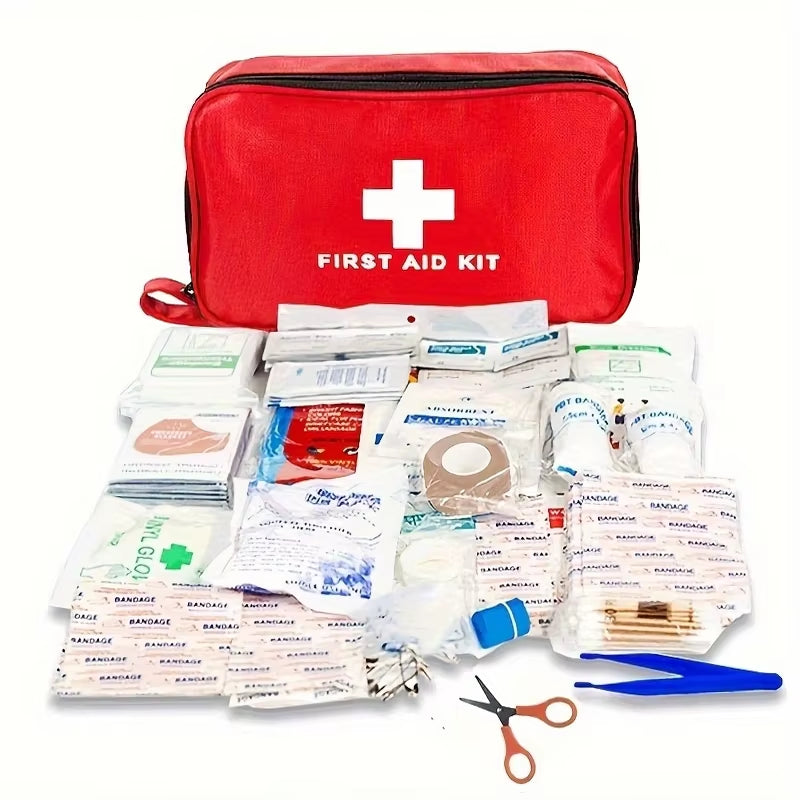 Portable Emergency First Aid Kit – Multi-Purpose Medical Supplies for Outdoor Use, Hunting, Hiking, and Camping