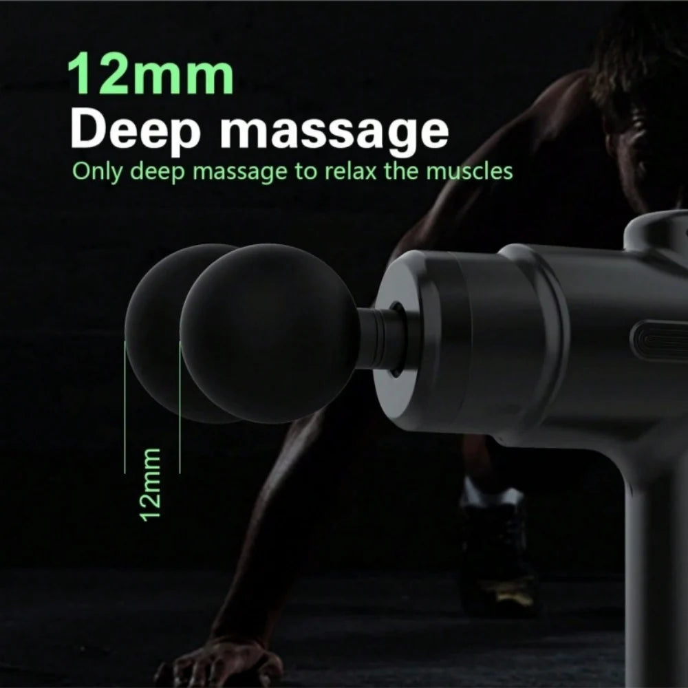Massage Gun Kit – Deep Tissue Percussion Massager for Athletes, Handheld Body Muscle Therapy Tool with 8 Massage Heads