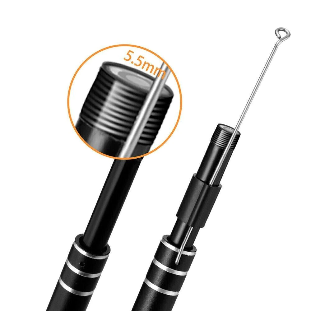 HD LED Ear Endoscope Otoscope Camera Wax Pick Cleaning Removal Kit