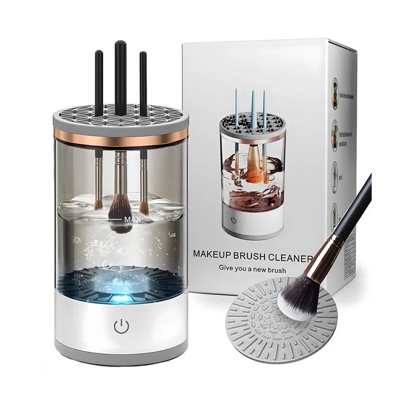 Electric Makeup Brush Cleaning Kit – Automatic, Fast & USB Powered