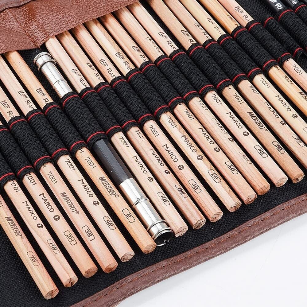 29PCS Professional Drawing Artist Kit – Pencils and Sketch Charcoal Art Tools