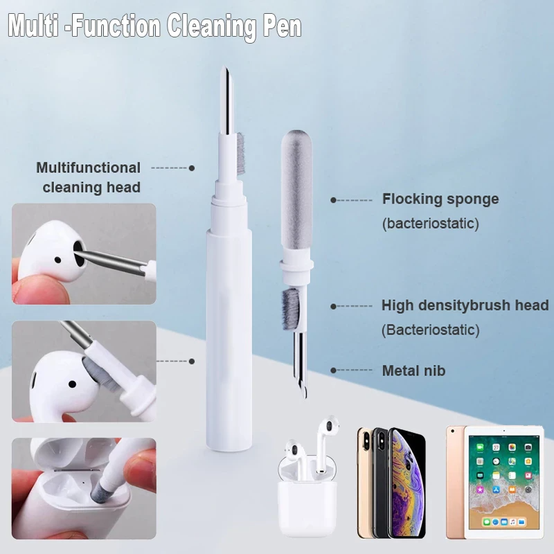 AirPods Cleaning Pen Kit – 3-in-1 Cleaner Tool for Earbuds, Charging Case & More