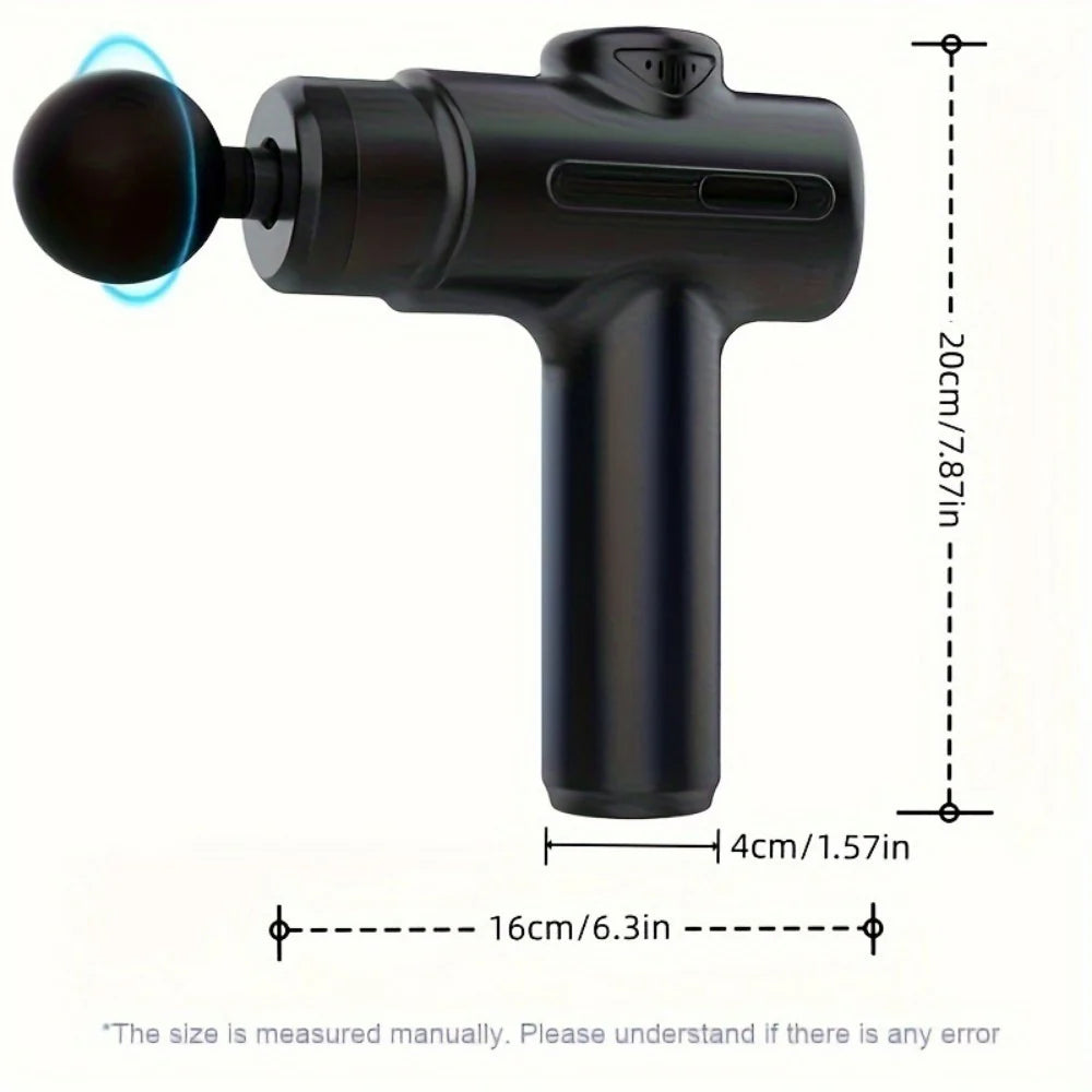 Massage Gun Kit – Deep Tissue Percussion Massager for Athletes, Handheld Body Muscle Therapy Tool with 8 Massage Heads