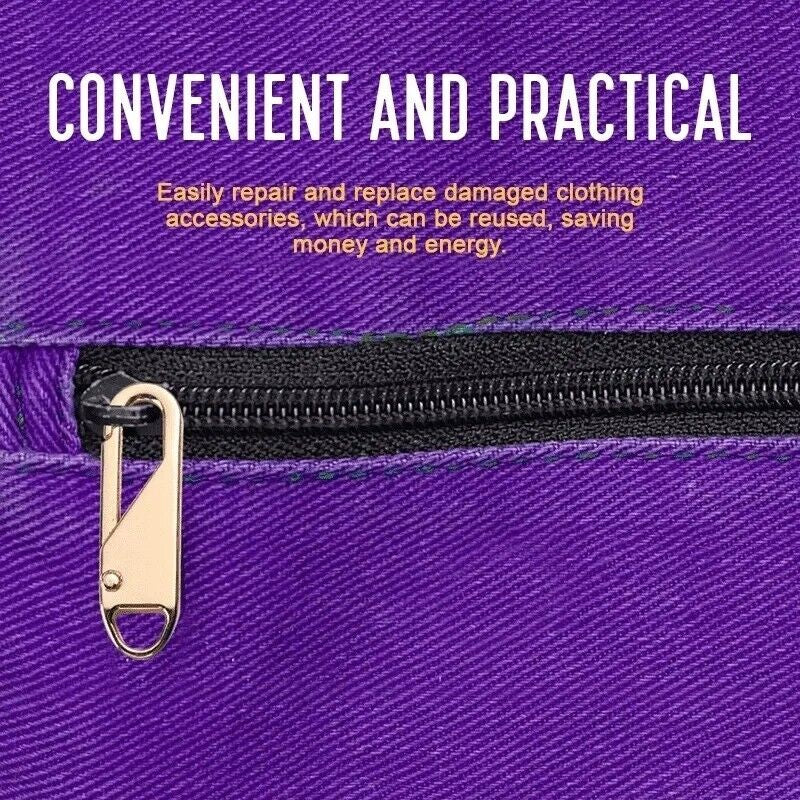 Zipper Repair Kit – 4PCS Instant Zipper Slider Puller for Broken Zippers on Luggage, Clothing & Accessories