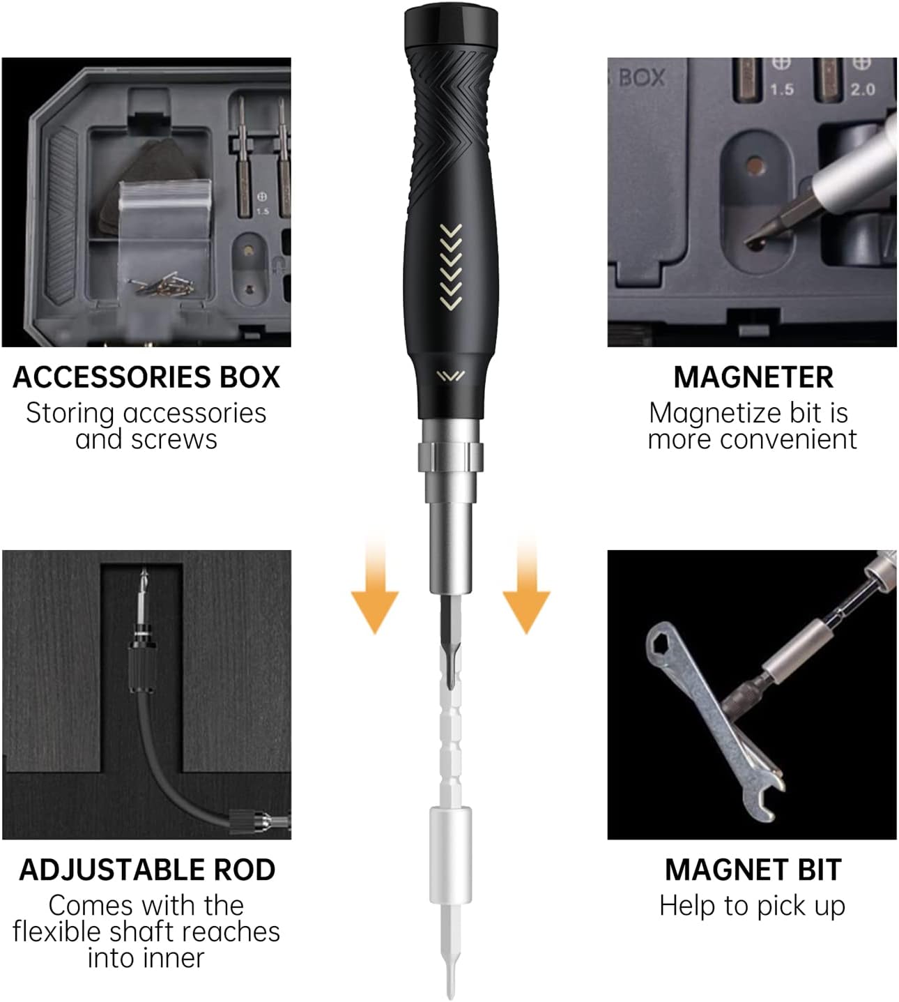 164-Piece Precision Screwdriver Repair Tool Kit – Multi-Bit Set for Laptop, Computer, and Electronics Repair