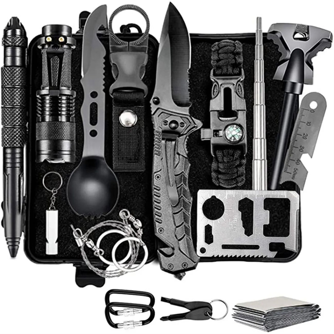 Outdoor Survival Kit – Wilderness Emergency Tool Set for Camping, Hiking, and Preparedness