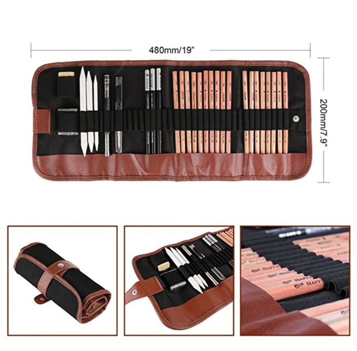 29PCS Professional Drawing Artist Kit – Pencils and Sketch Charcoal Art Tools
