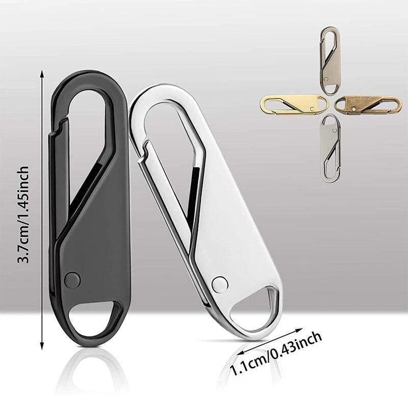 Zipper Repair Kit – 4PCS Instant Zipper Slider Puller for Broken Zippers on Luggage, Clothing & Accessories