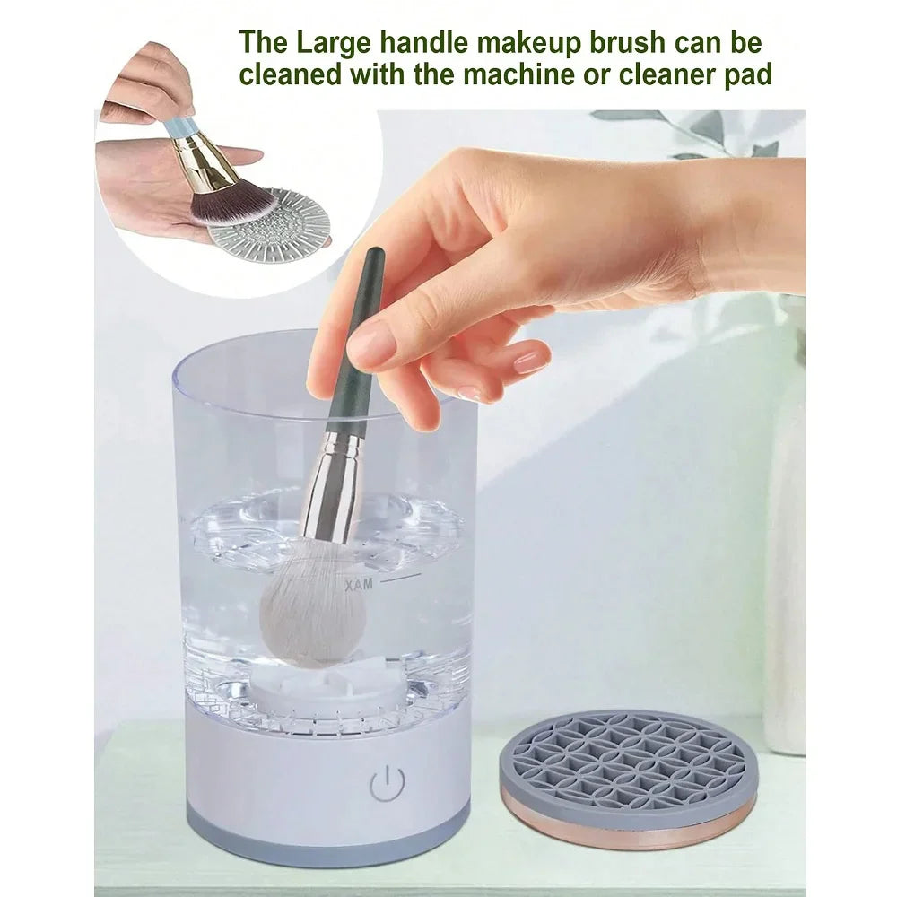 Electric Makeup Brush Cleaning Kit – Automatic, Fast & USB Powered