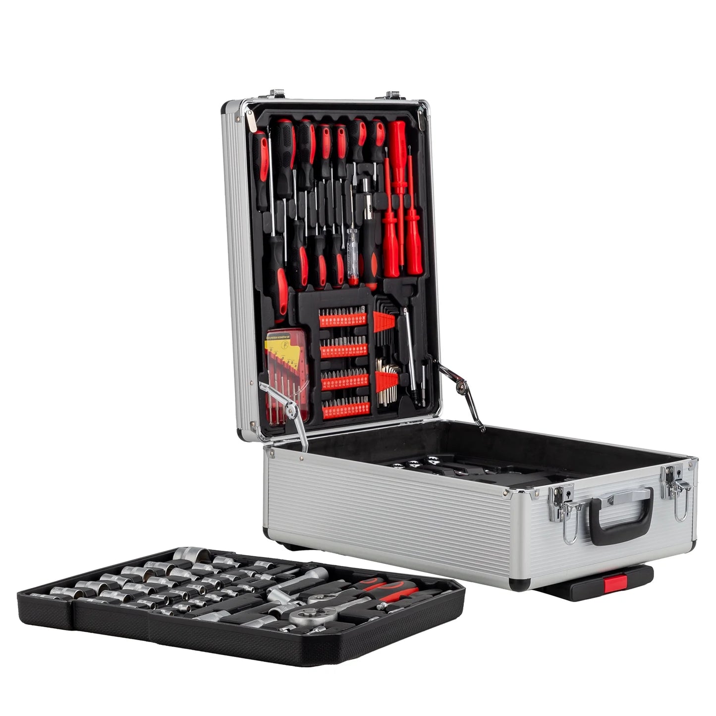 799-Piece Household & Mechanics Tool Set with Rolling Trolley Case – Silver