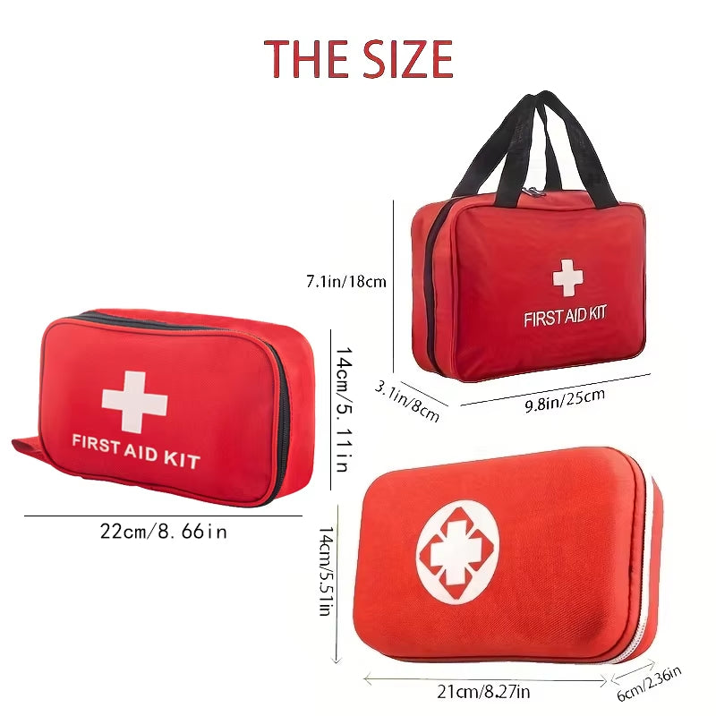 Portable Emergency First Aid Kit – Multi-Purpose Medical Supplies for Outdoor Use, Hunting, Hiking, and Camping