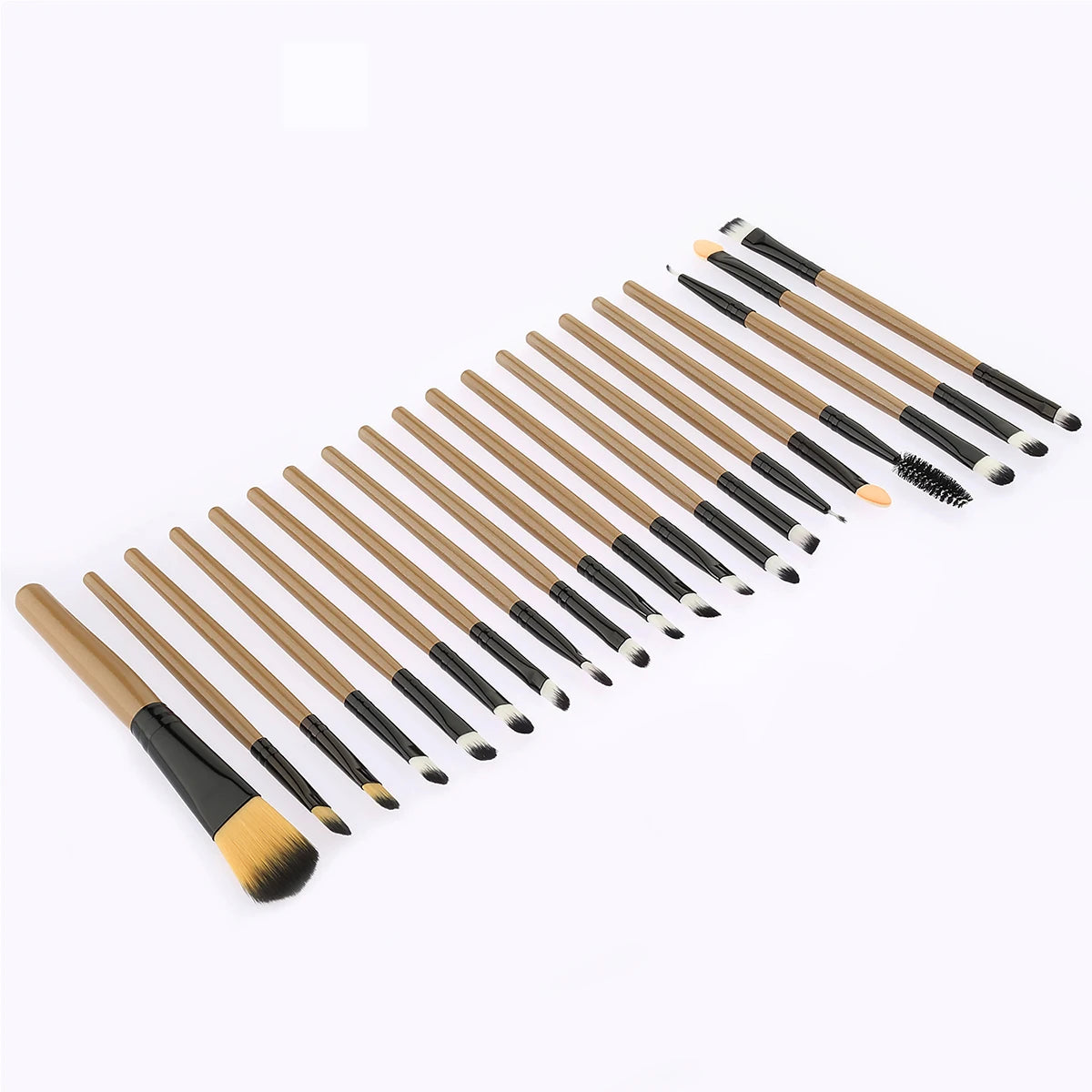 20-Piece Makeup Brush Kit – Professional Bamboo Handle Cosmetic Brushes for Daily Use