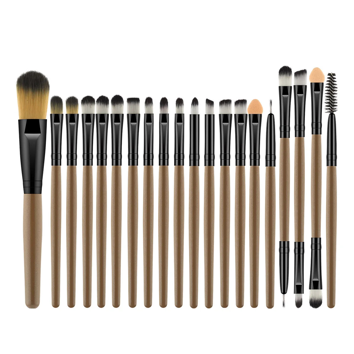 20-Piece Makeup Brush Kit – Professional Bamboo Handle Cosmetic Brushes for Daily Use