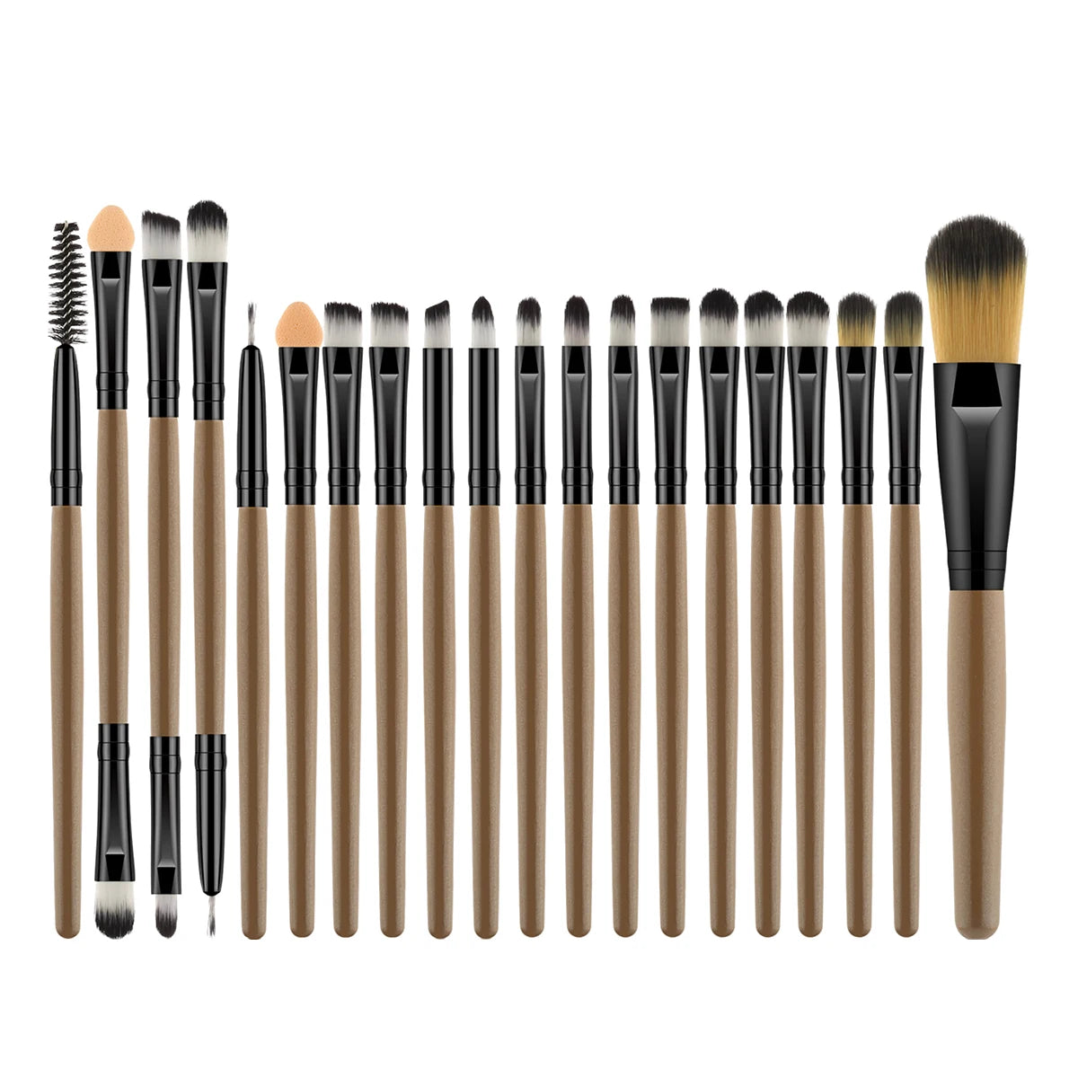 20-Piece Makeup Brush Kit – Professional Bamboo Handle Cosmetic Brushes for Daily Use
