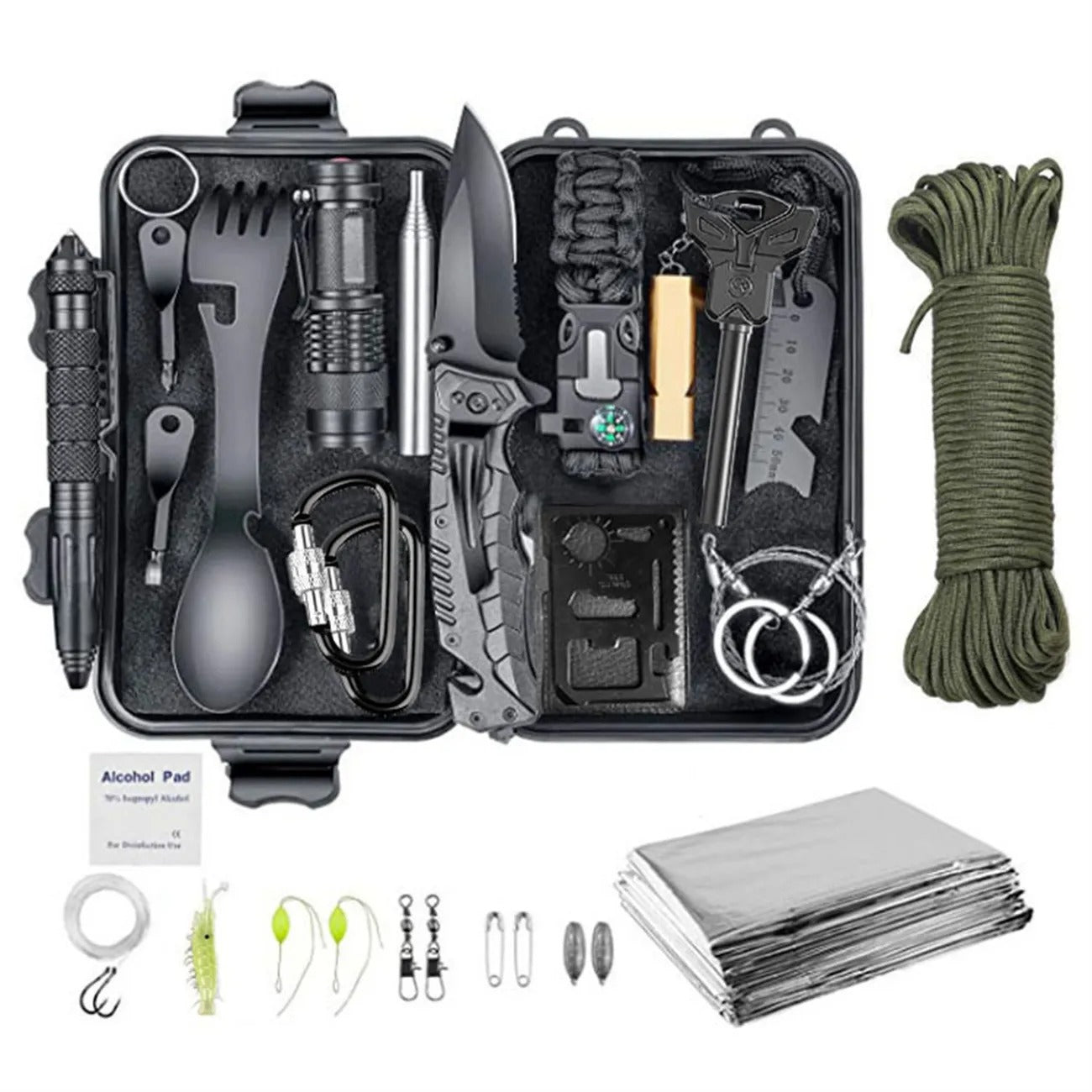 Outdoor Survival Kit – Wilderness Emergency Tool Set for Camping, Hiking, and Preparedness