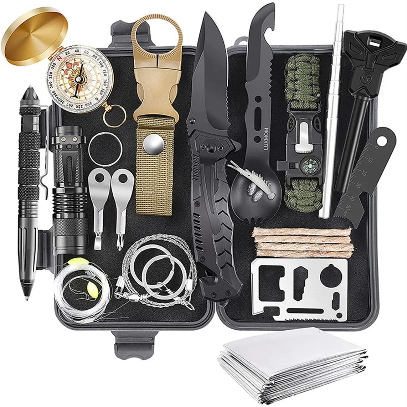 Outdoor Survival Kit – Wilderness Emergency Tool Set for Camping, Hiking, and Preparedness