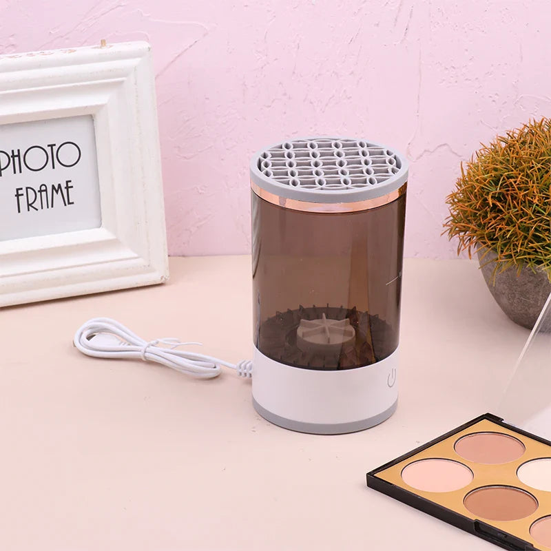 Electric Makeup Brush Cleaning Kit – Automatic, Fast & USB Powered