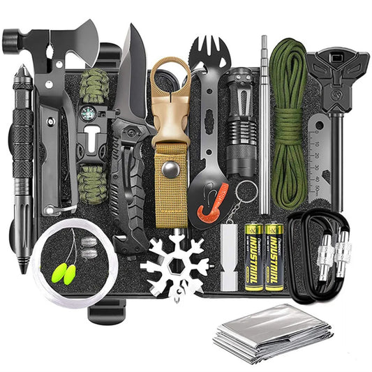 Outdoor Survival Kit – Wilderness Emergency Tool Set for Camping, Hiking, and Preparedness