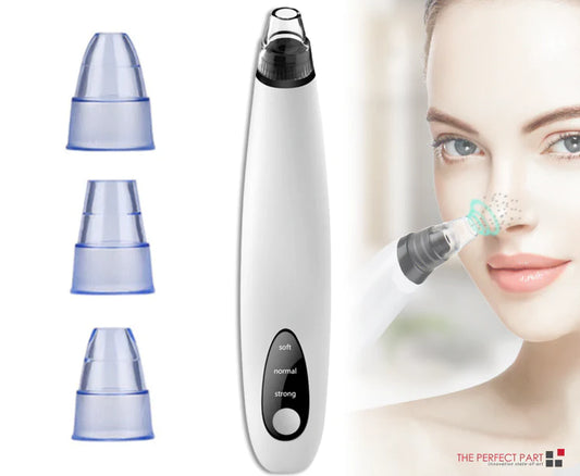 Electric Blackhead Remover Kit –Pore Vacuum Cleaner Kit with Adjustable Suction, Rechargeable Device & Interchangeable Heads for Face Skincare