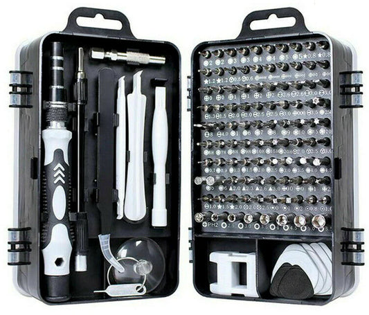 Magnetic Screwdriver Bit Kit – 117PCS Precision Repair Tool Set for iPhone, MacBook, Watches, and Electronics