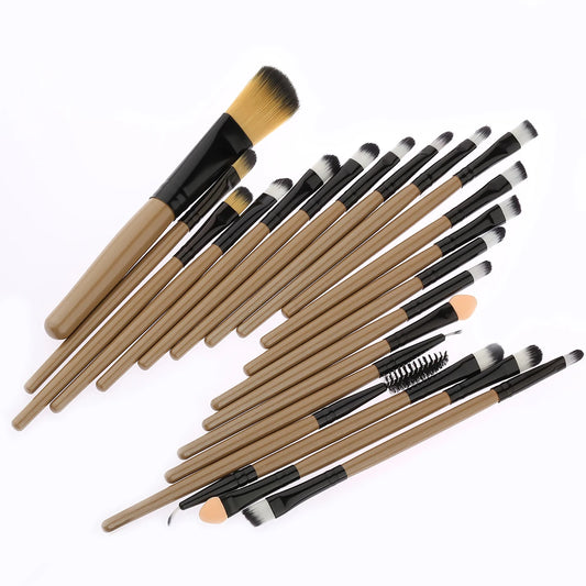 20-Piece Makeup Brush Kit – Professional Bamboo Handle Cosmetic Brushes for Daily Use
