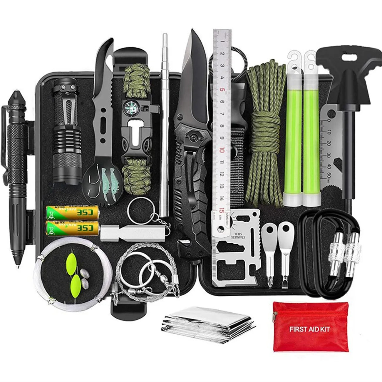 Outdoor Survival Kit – Wilderness Emergency Tool Set for Camping, Hiking, and Preparedness